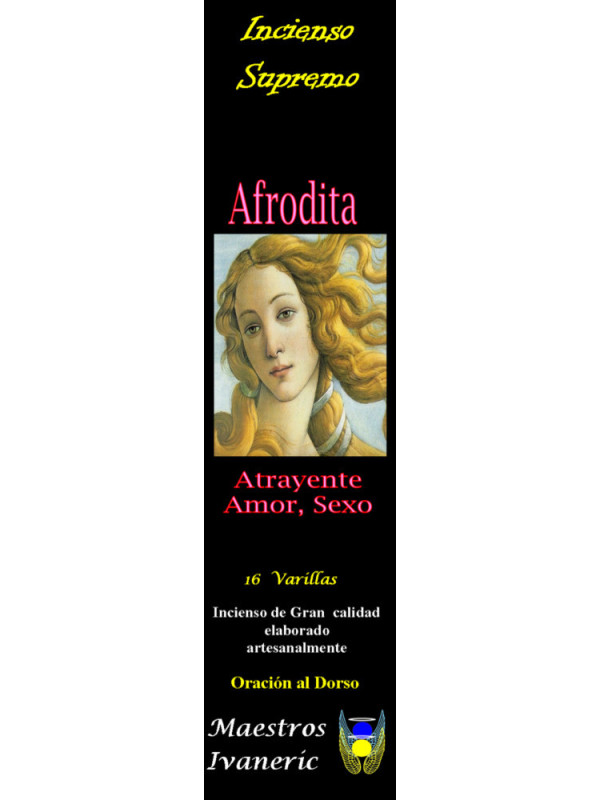 Aphrodite Höchste Zweck Weihrauch, mit Gebet