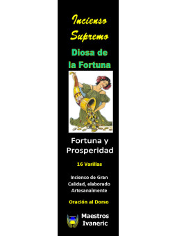 Göttin des Glücks Oberster Weihrauch der Bestimmung, mit Gebet