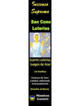 Heilige Cone Höchste Zweck Weihrauch, mit Gebet