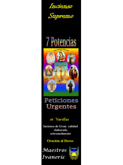 7 Kräfte Höchste Heiligeteria Weihrauch, mit Gebet