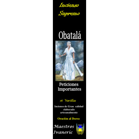 Obatalá Höchste Heiligeteria Weihrauch, mit Gebet
