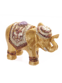 Räucherstäbchenhalter Figur, Violett Glückselefant