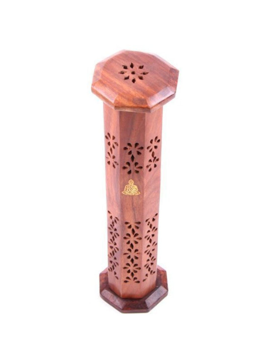 Sheesham Holz Buddha Buddha Räucherstäbchen Brenner Turm
