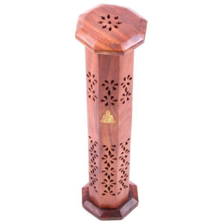 Sheesham Holz Buddha Buddha Räucherstäbchen Brenner Turm