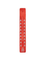 Roter hölzerner Räucherstäbchenhalter Buddha Design