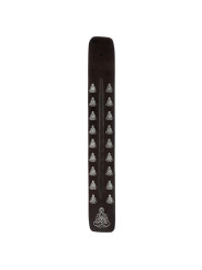 Schwarzer hölzerner Räucherstäbchenhalter Buddha Design