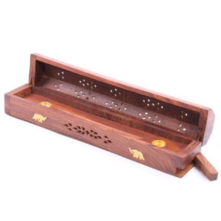 Sheesham Holz Elefant Weihrauch Brenner Box