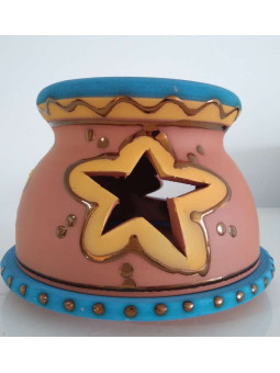 Blaues Aroma Handgefertigtes Räuchergefäß. 9cm