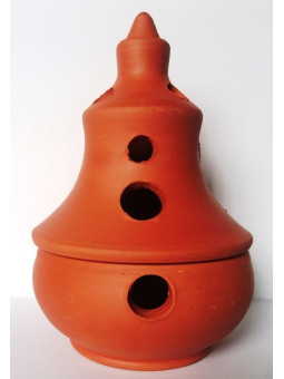 Handgemachter Lehm-Räucherstäbchen-Brenner 16cm