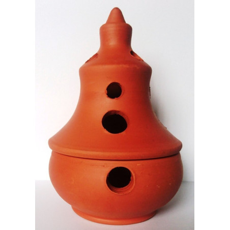 Handgemachter Lehm-Räucherstäbchen-Brenner 16cm