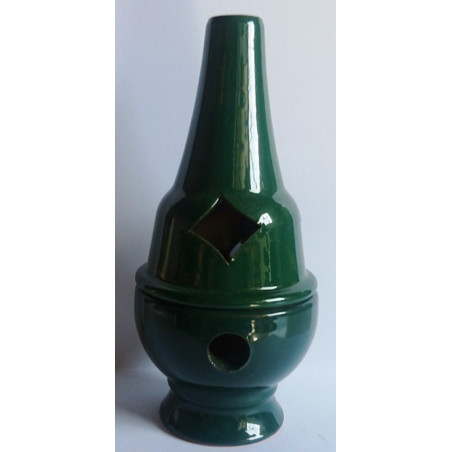 Handgefertigtes Räuchergefäß Zenser Rhombus bemalt 17cm