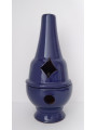 Handgefertigtes Räuchergefäß Censer blau gemalt Rhombus 17cm