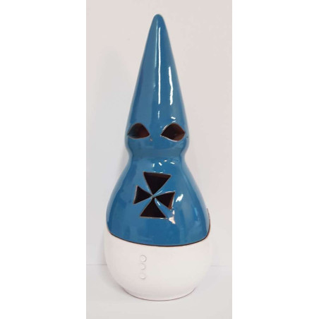 Weihrauchfass Handgemachtes Nazarener Weihrauchfass Blau-Himmelblau-Weiß 19cm