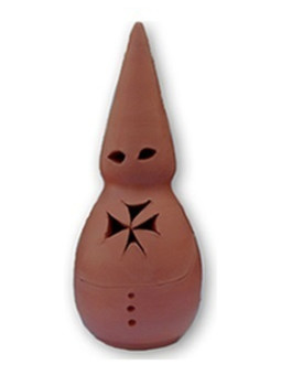 Handgefertigtes Nazarener-Röhrchen aus Ton 19 cm