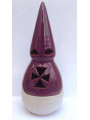 Weihrauchfass Nazarener Handgemachtes Weihrauchfass Weiß-Lila 19cm