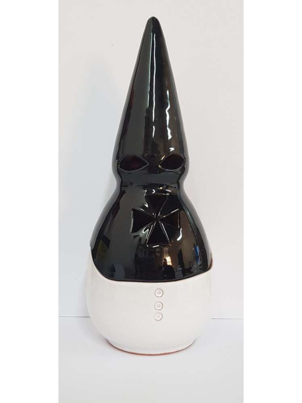 Nazarener Weihrauchfass 19cm Schwarz-Weißes Weihrauchfass