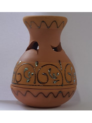 Handgefertigtes Räuchergefäß Birne Braun. 13cm