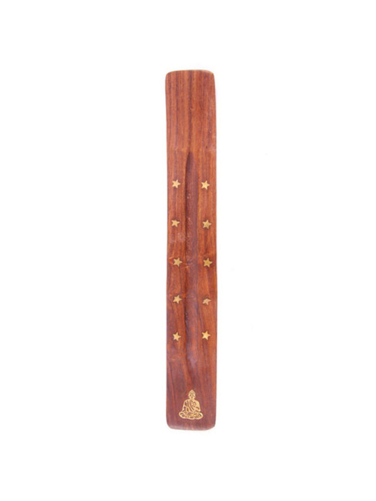 Sheesham Holz Sheesham Sterne und Buddha Räucherstäbchenhalter