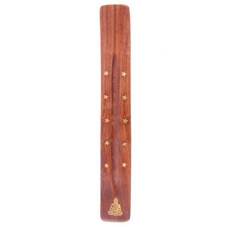 Sheesham Holz Sheesham Sterne und Buddha Räucherstäbchenhalter