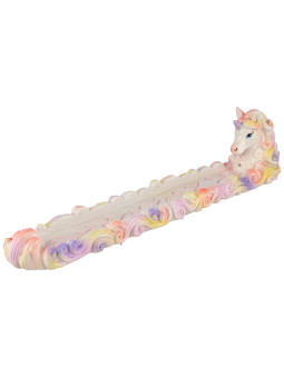 Harz Räucherstäbchenhalter Einhorn Tricolour