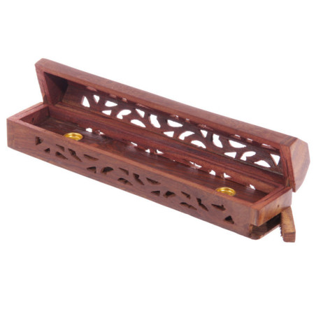 Räucherstäbchenbox, Holz, für Kegel und Stäbchen