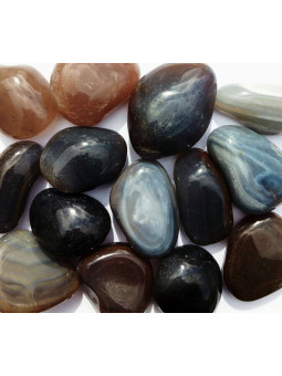 Kieselsteine Achat Grau und Karneol B-Qualität Gross 4cm bis 6cm