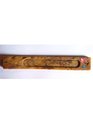 Statite Räucherstäbchenhalter mit Blume (Creme)