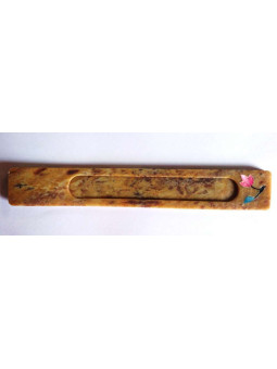 Statite Räucherstäbchenhalter mit Blume (Creme)