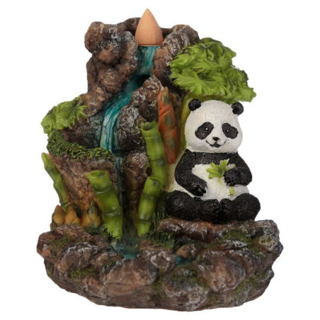 Bambus Kaskade Panda Bär Reflux Kegel Räucherstäbchen Brenner 12,5 cm
