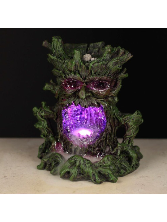 Reflux Weihrauchbrenner und Led-Licht, Grüner Baummann