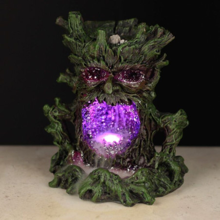 Reflux Weihrauchbrenner und Led-Licht, Grüner Baummann