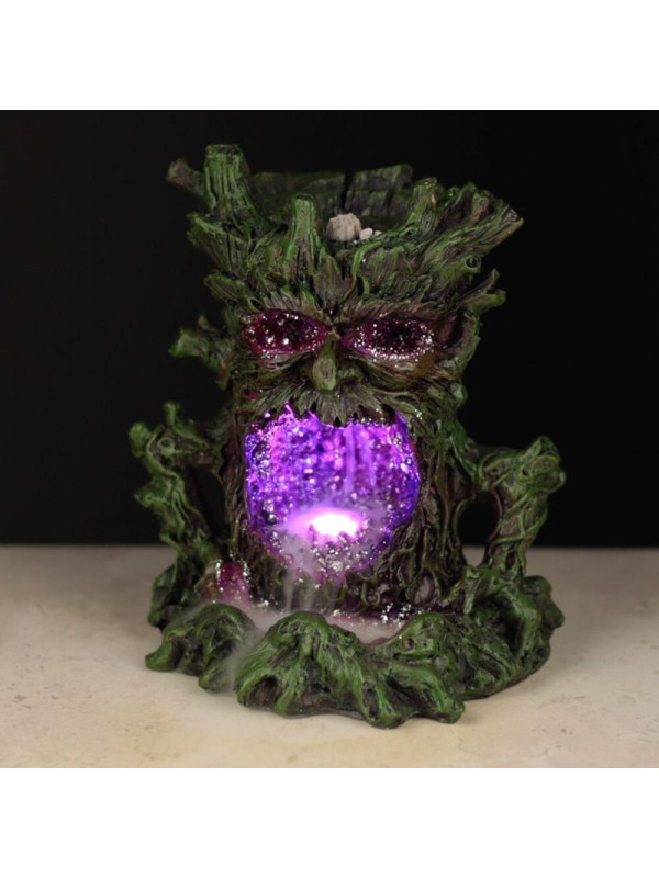 Reflux Weihrauchbrenner und Led-Licht, Grüner Baummann