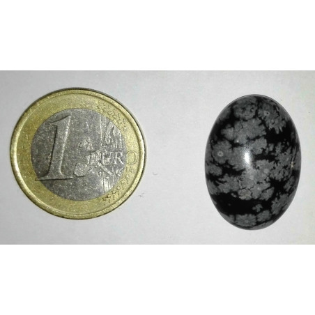 Naturstein Oval Nevada Obsidian