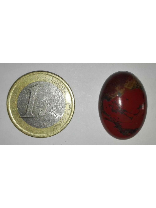 Naturstein Oval Roter Jaspis