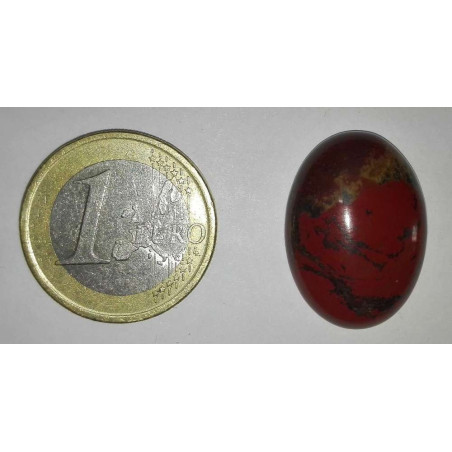 Naturstein Oval Roter Jaspis