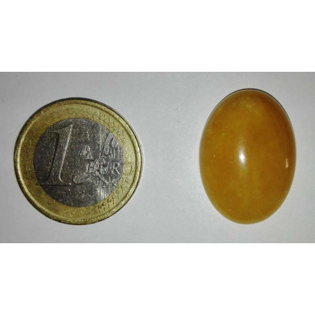Naturstein Oval Gelb Jaspis