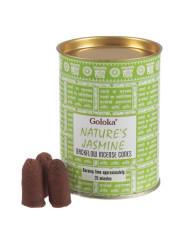 Goloka Weihrauch in Reflux-Kegel. Jasmin