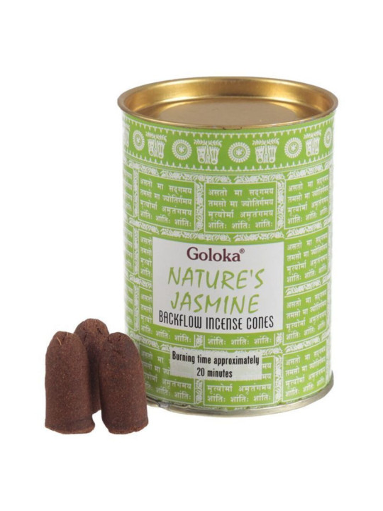 Goloka Weihrauch in Reflux-Kegel. Jasmin