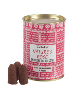 Goloka Weihrauch in Reflux-Kegel. Rosen