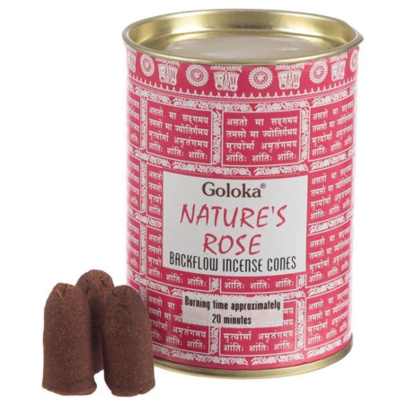 Goloka Weihrauch in Reflux-Kegel. Rosen