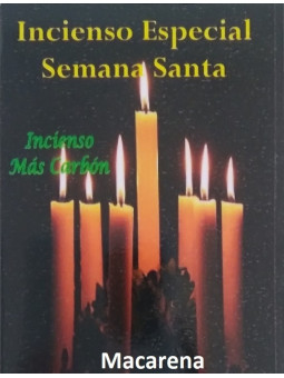 Macarena. Weihrauch in Grain plus Charcoal Spezielles Osterwoche.