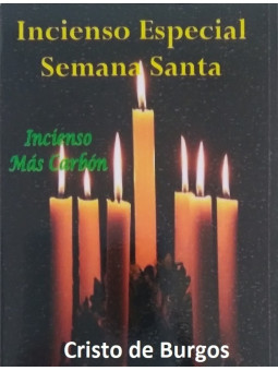 Christus von Burgos. Weihrauch in Grain plus Holzkohle Spezielles Osterwoche.