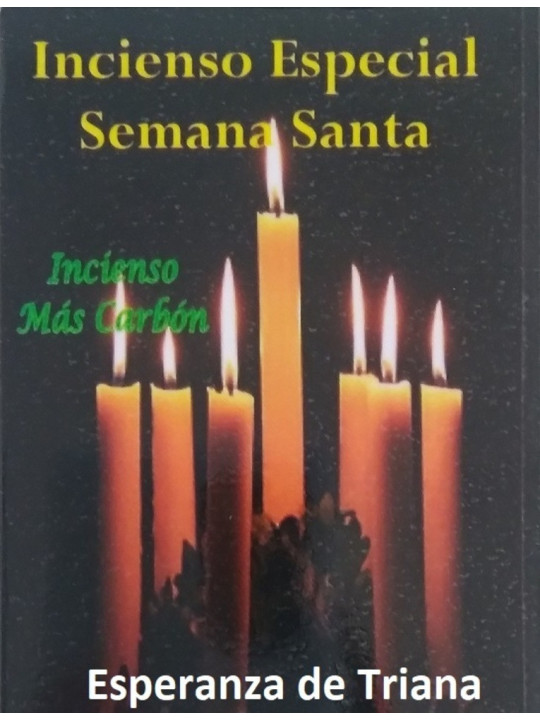 Esperanza de Triana. Weihrauch in Grain plus Holzkohle Spezielles Karwoche.