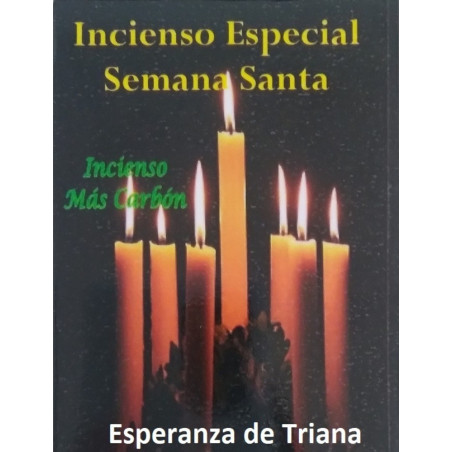Esperanza de Triana. Weihrauch in Grain plus Holzkohle Spezielles Karwoche.