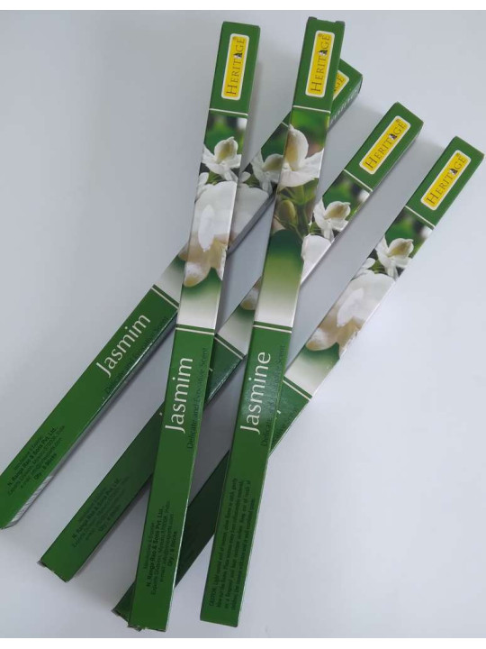 Beförderung! Jasmin. Echtes indisches Weihrauch-Erbe 8 Stäbchen