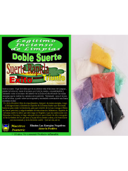 Echte Doppelglücksreinigung Räucherwerk, mit Anleitung und Gebet