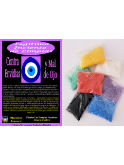 Echter Weihrauch von Limpias gegen Neid und bösen Blick, mit Anleitung und Gebet