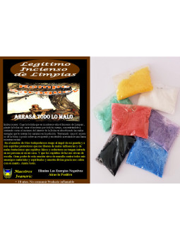 Echt Limpias Rompe Saraguey Weihrauch, mit Anweisungen und Gebet