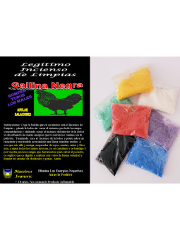 Echte Schwarze Henne Cleansing Weihrauch, mit Anweisungen und Gebet