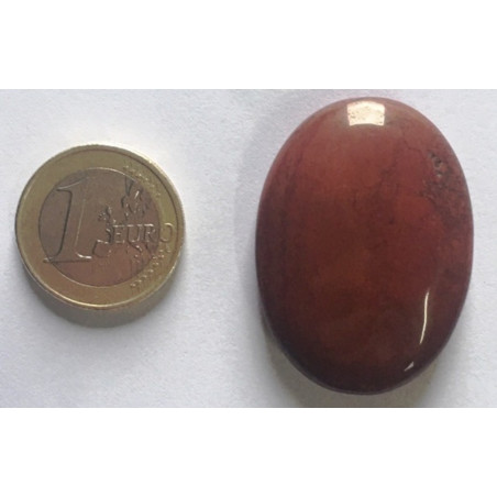 Naturstein Oval Roter Jaspis 3,5cm bis 4,5cm
